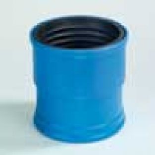 DykaSono PVC Dempingsmof 125MM 1xMV/1xRR Blauw